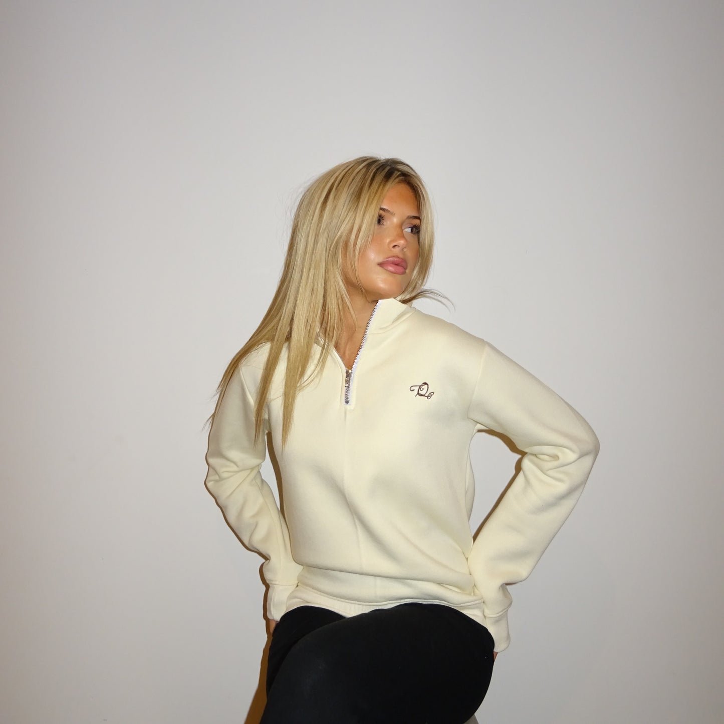 Cream Quarter Zip