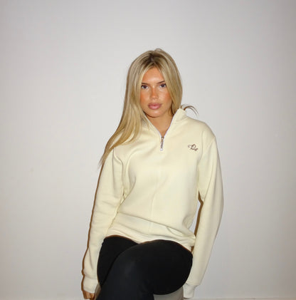 Cream Quarter Zip